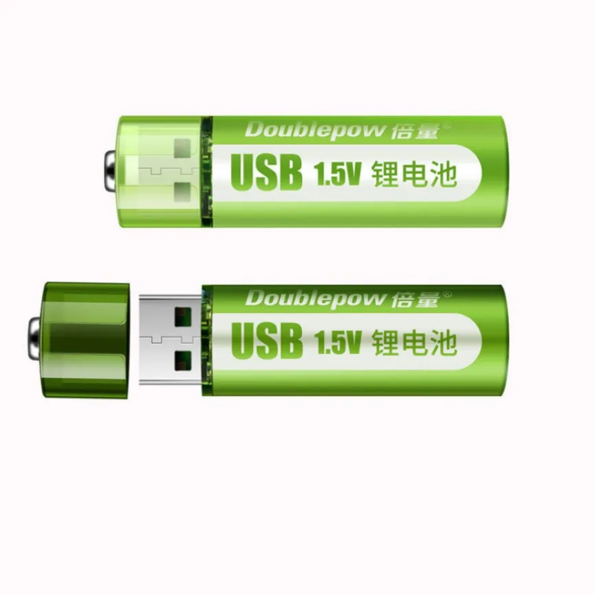 USB Rechargeable 1.5V AA Lithium Battery