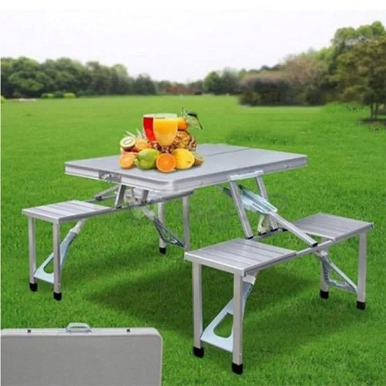 Foldable Camping Table & Chairs Set