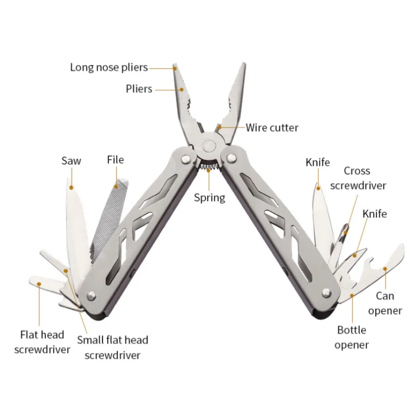 Multitool 13 in 1 Folding Pliers With Sheath