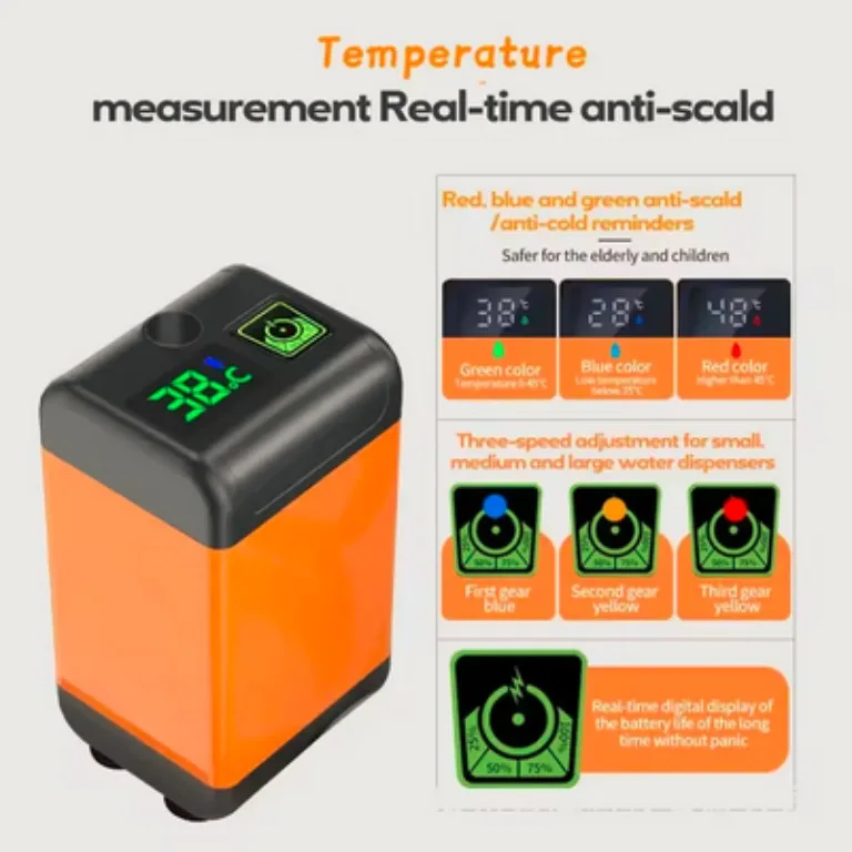 Portable Camping Shower with Pump – 4800mAh Rechargeable