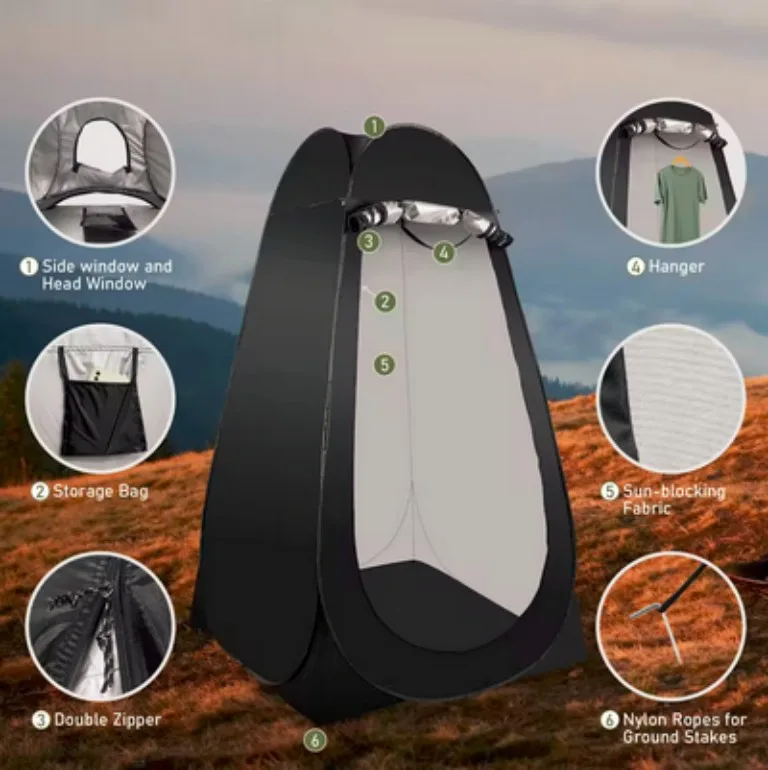 Portable Pop-Up Privacy Waterproof Tent