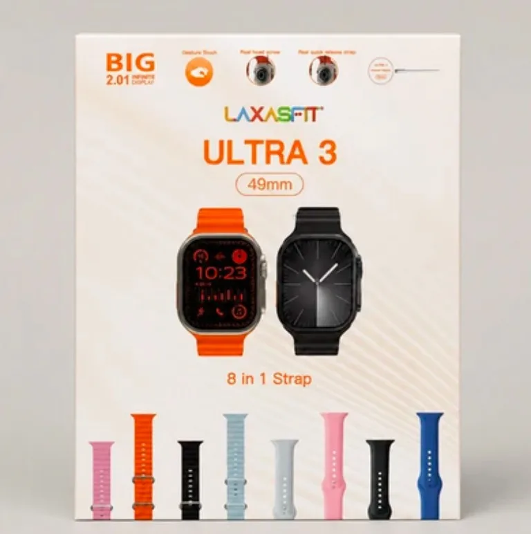 Laxasfit Ultra 3 Smart Watch 49mm - 8 in 1 Edition 5