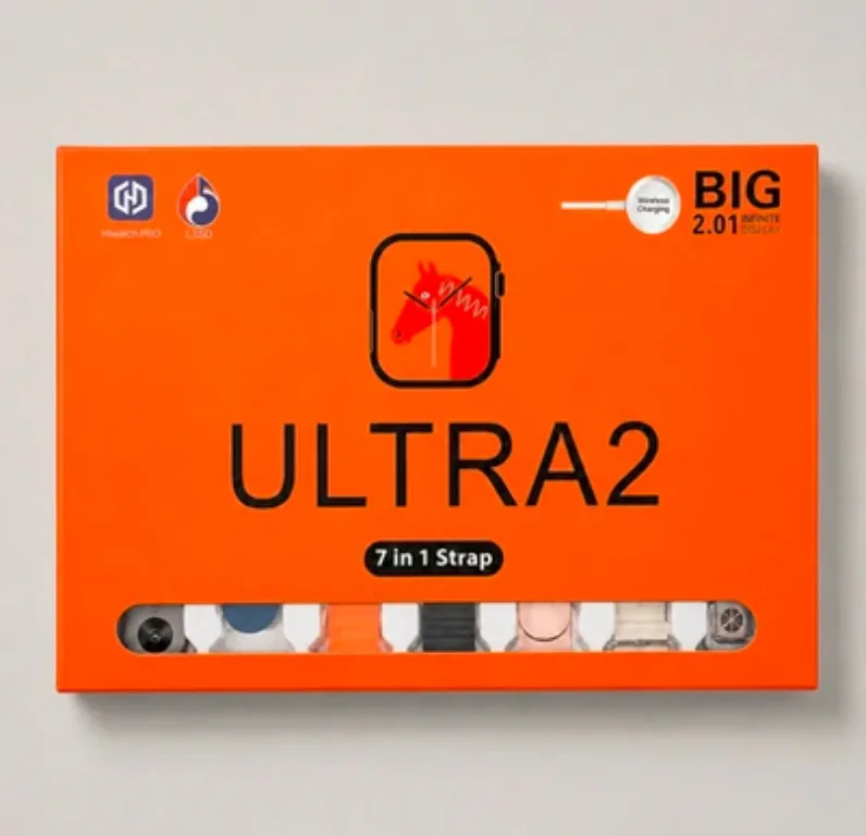 Ultra 2 Smart Watch - 7 in 1 Strap Edition 2