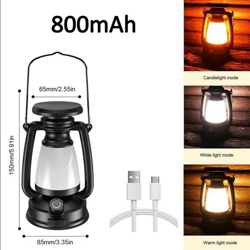 Vintage-Style LED Camping Lantern (6)